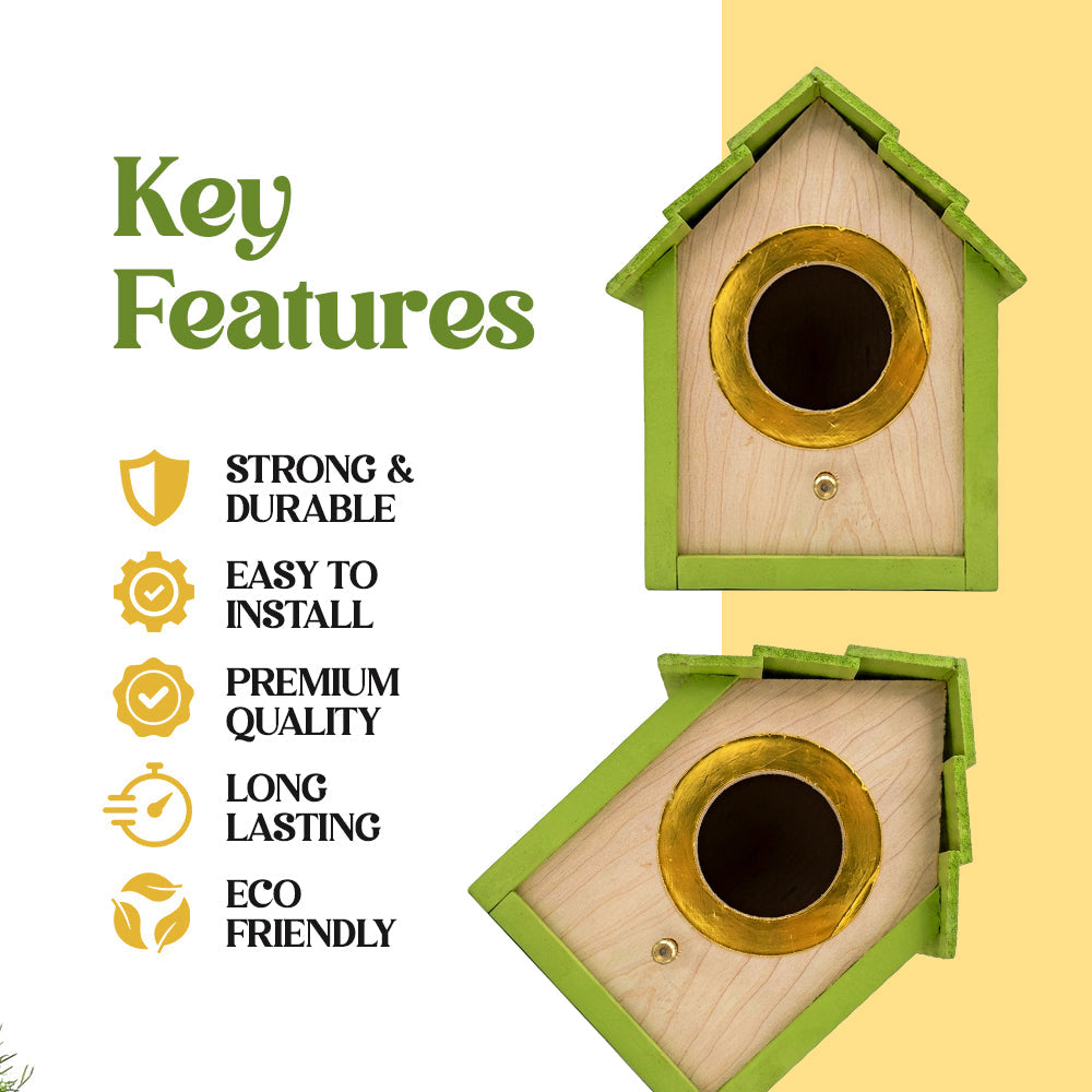 Luxury Gold Ring PVC Birdhouse