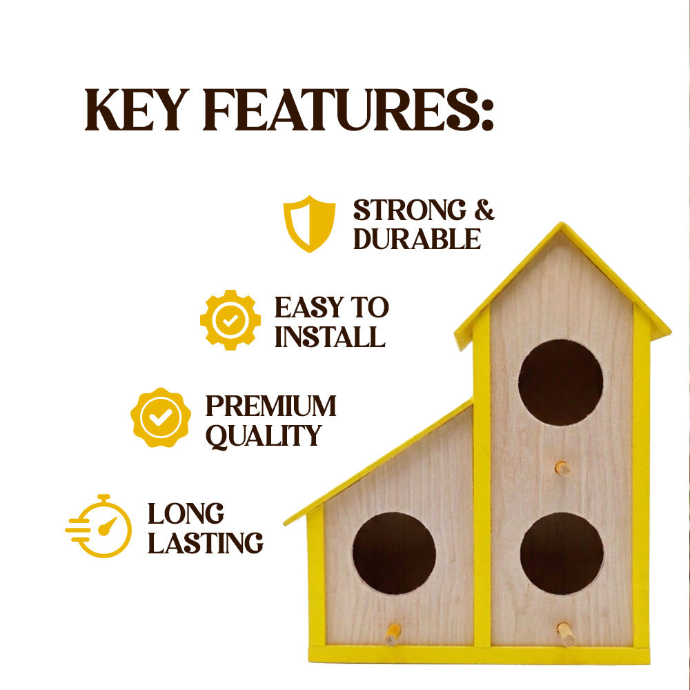 Three Chamber Birdhouse