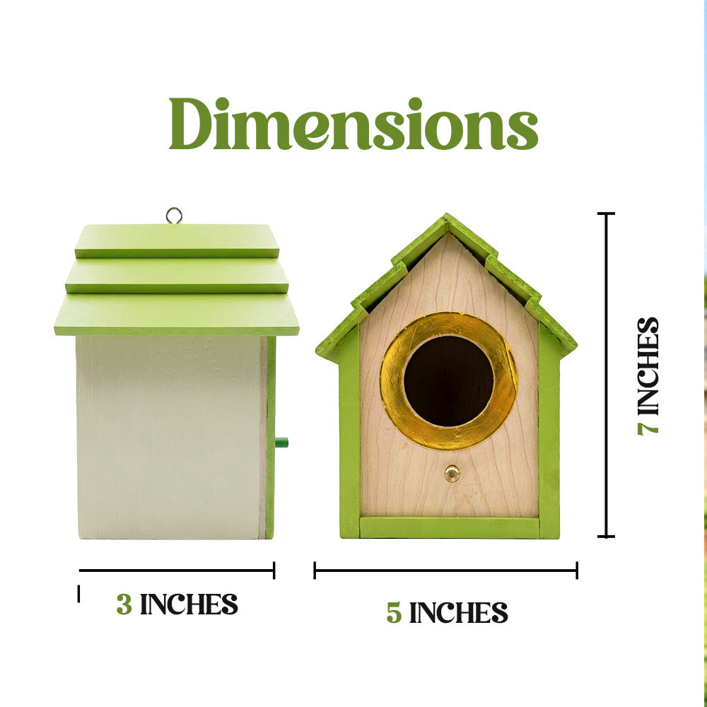 Luxury Gold Ring PVC Birdhouse