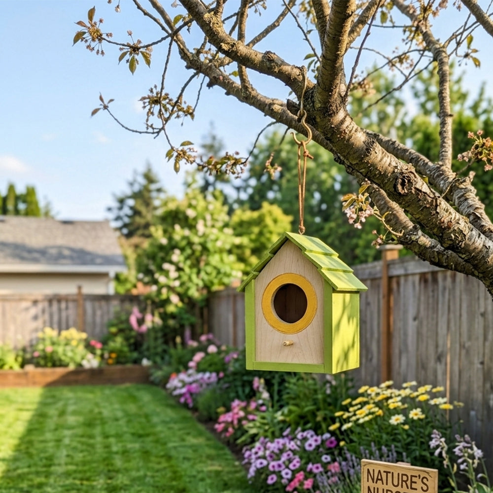 Luxury Gold Ring PVC Birdhouse