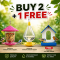 Buy 1 Hanging Water Feeder + 1 Hanging Bird Feeder & Get a FREE Waterproof PVC Bird Feeder