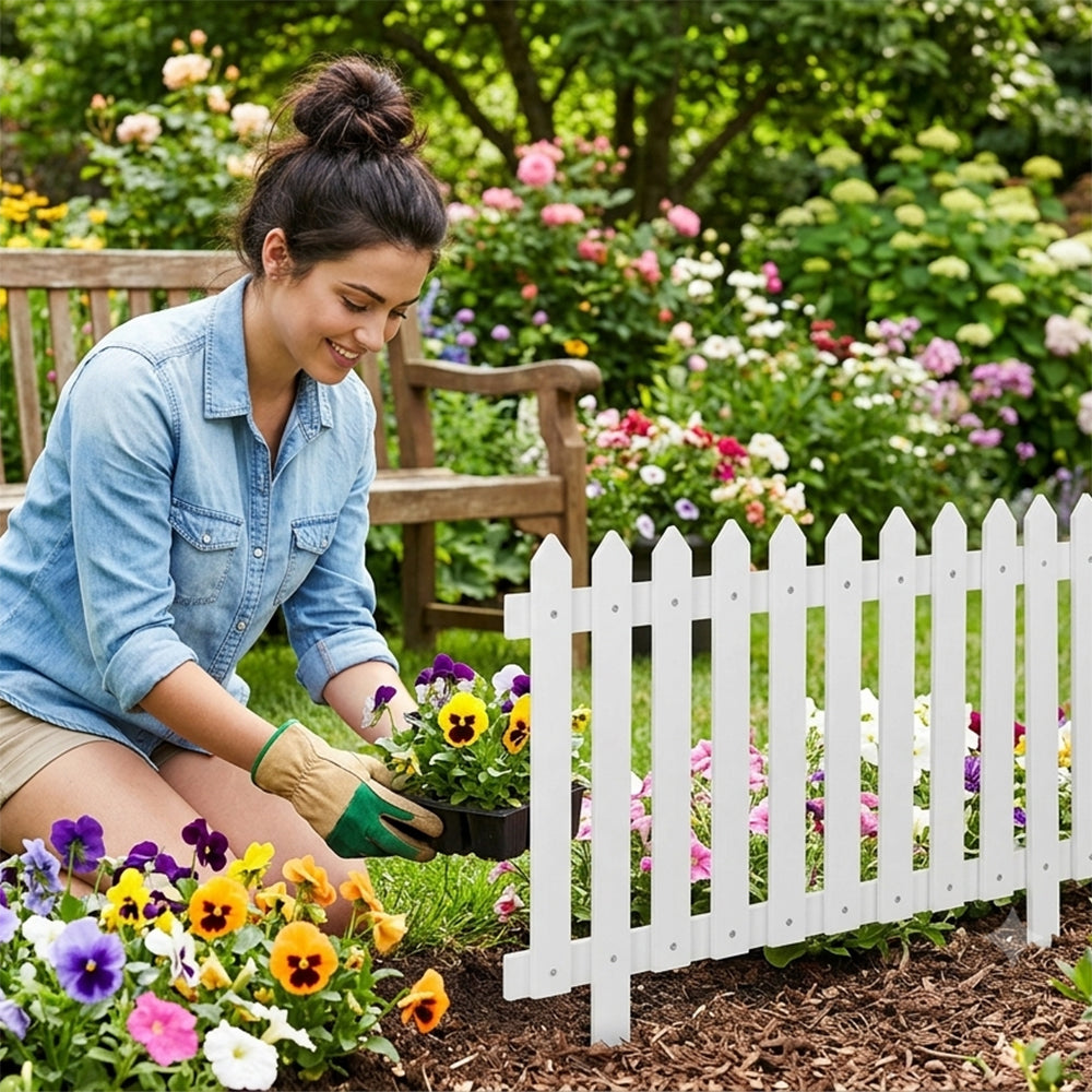 Decorative PVC Garden Border Fence (2X2)