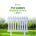 Decorative PVC Garden Border Fence (2X2)