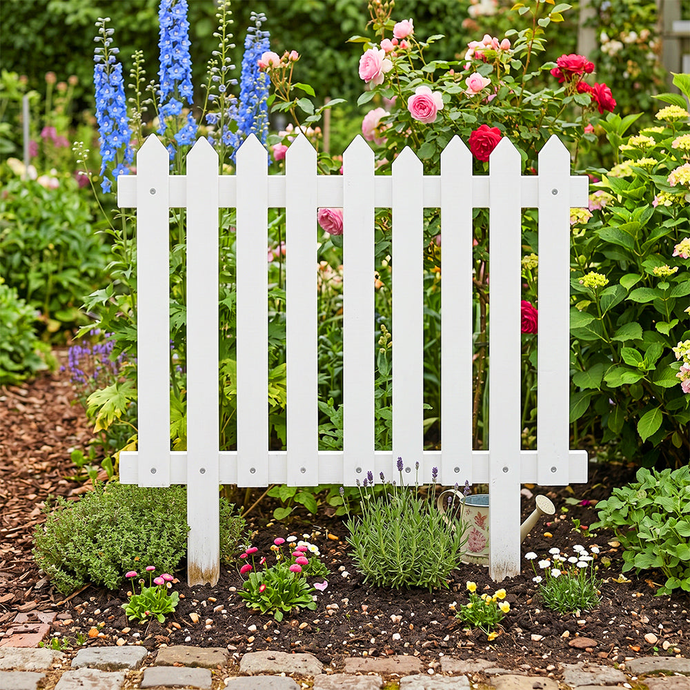 Decorative PVC Garden Border Fence (2X2)