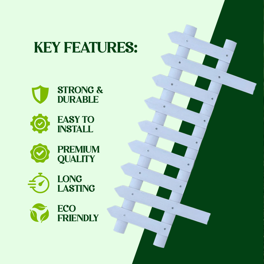 Decorative PVC Garden Border Fence