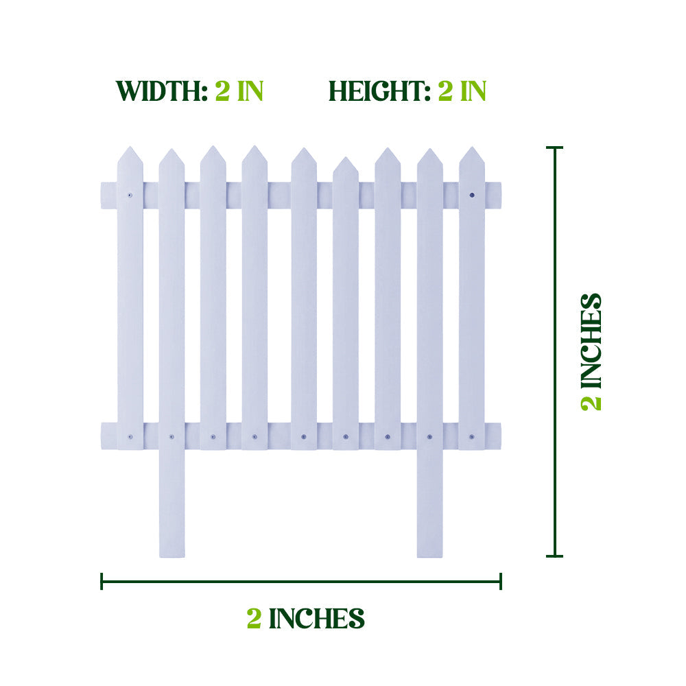 Decorative PVC Garden Border Fence (2X2)