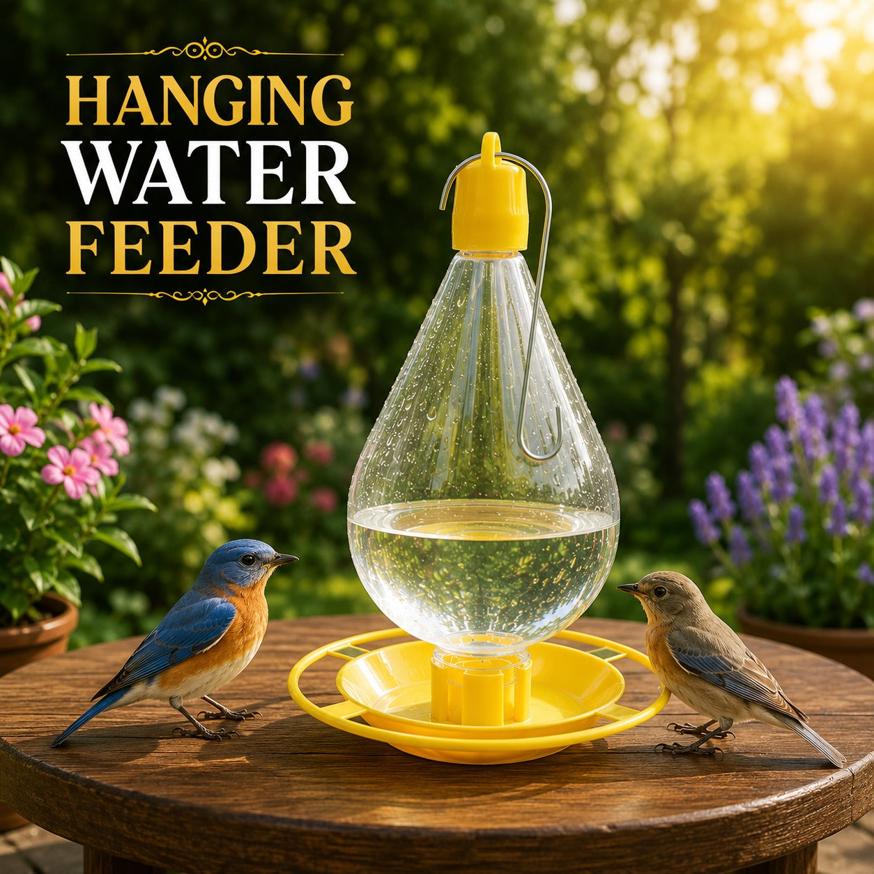 Premium Hanging Water Feeder for Birds