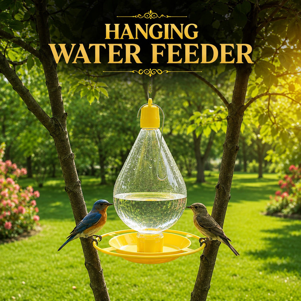 Premium Hanging Water Feeder for Birds