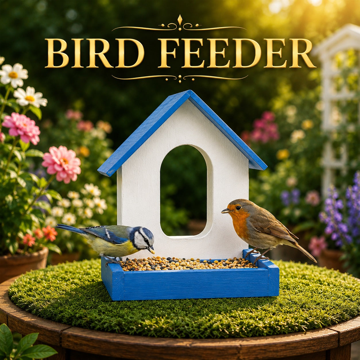 Premium Waterproof PVC Bird Feeder