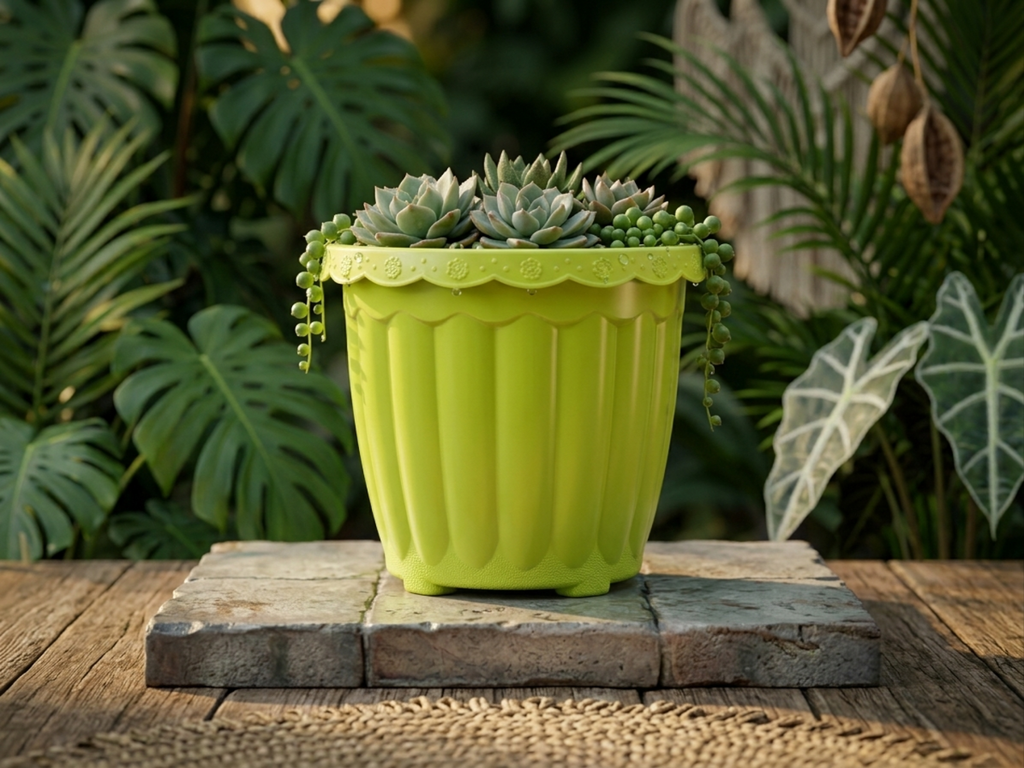 Plastic Hanging Pot for Balcony & Garden