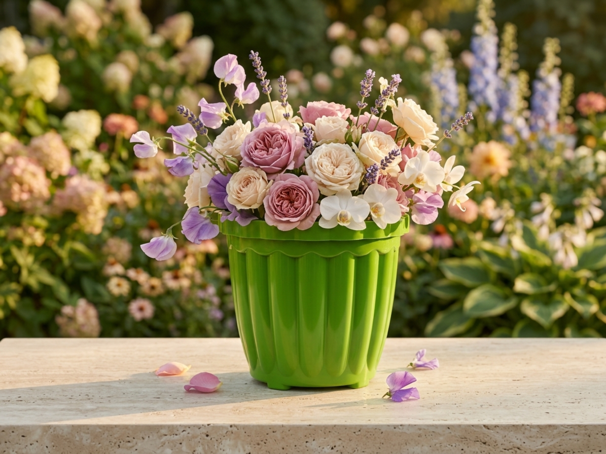 Plastic Hanging Pot for Balcony & Garden